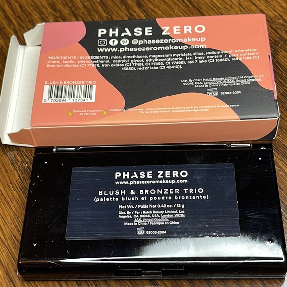 Phase Zero blush and bronzer trio brand new in box - Picture 3 of 3